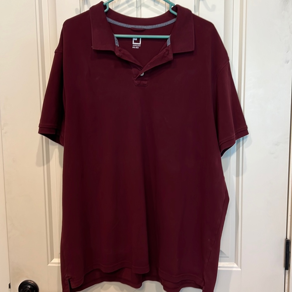 Mens Burgundy polo size XXL